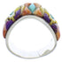 Multicolor Turquoise And Oyster Shell Inlay Ring Size 7-1/4 VX36294